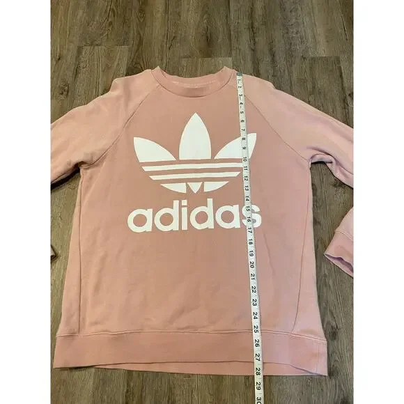 Adidas Womens Pink Oversized Sweatshirt Size Medium - Picture 9 of 9